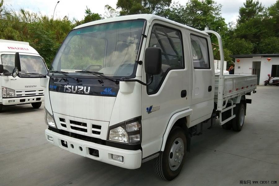 庆铃 五十铃600P 120马力 双排栏板轻卡(QL1040A1HW)