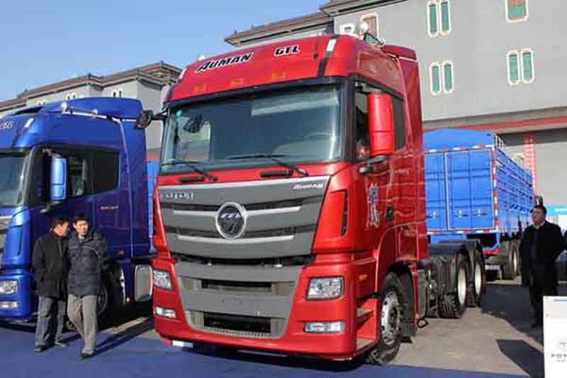 福田戴姆勒欧曼GTL 6系重卡 420马力 6X4牵引车(国四伊顿AMT)(GTL-2490高顶平地板驾驶室)(BJ4253SNFKB-XF)