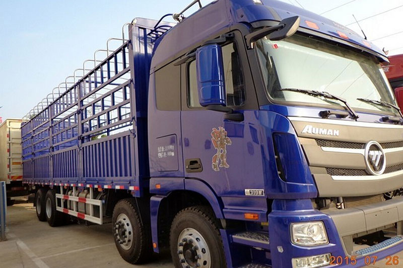 福田戴姆勒欧曼GTL 6系重卡 超能版 320马力 8X4 9.53米仓栅式载货车(BJ5319CCY-AA)