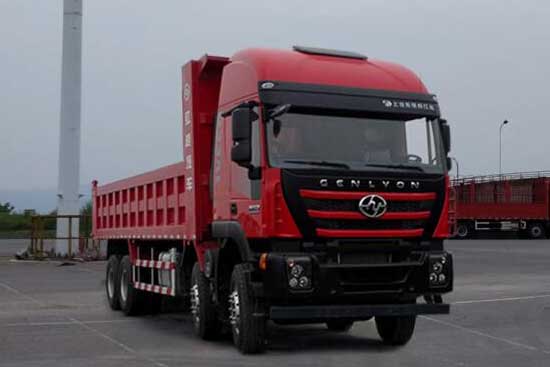 上汽红岩杰狮C500 450马力8×4自卸货车