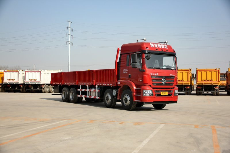陕汽重卡 德龙新M3000 绿通版 430马力 8X4 9.55米 国五栏板载货车(缓速器)(SX1310GB456 )