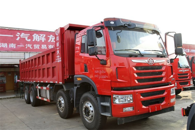 青岛解放 悍V重卡 270马力 8X4 7.6米 国五自卸车(CA3310P1K2L5T4E5A80)