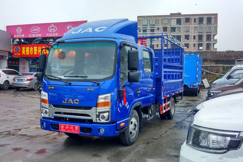 江淮 帅铃Q3 120马力 3.145米 国五双排仓栅式轻卡载货车(HFC5041CCYR73K1C3V)