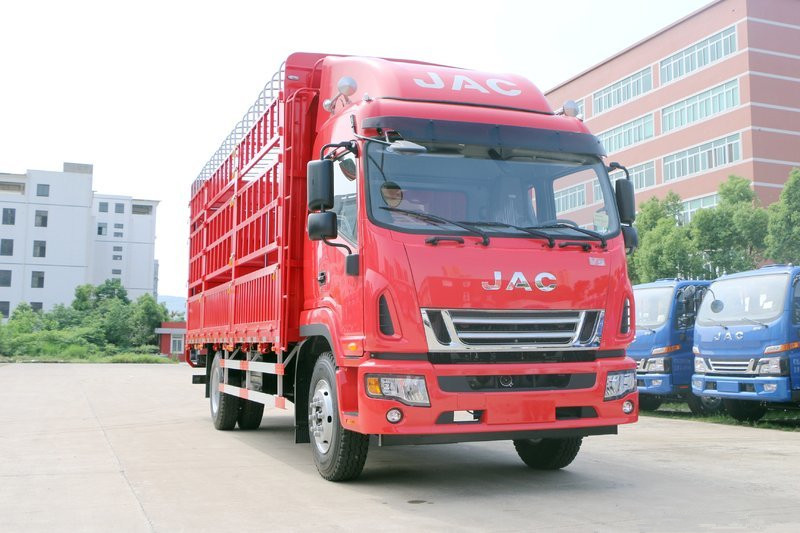 江淮 骏铃V9L 170马力 4X2 6.8米 国五排半仓栅式载货车(HFC5181CCYP51K1E1V)