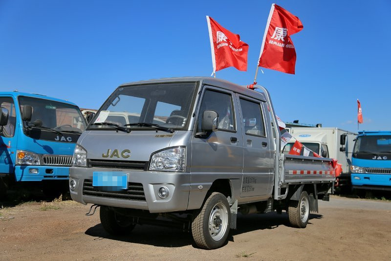 江淮 康铃X3 61马力 1.1L 汽油/CNG 2.5米 国五双排栏板微卡载货车(HFC1030RW6T1B7DV)