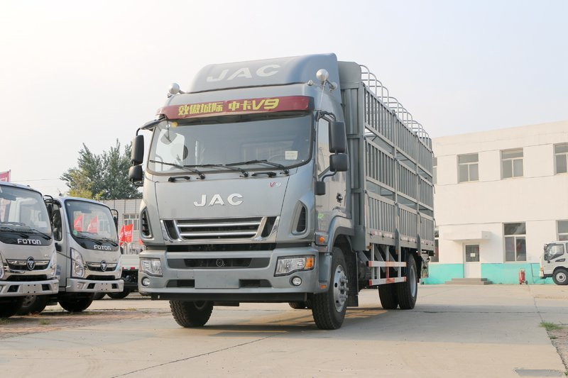 江淮 骏铃V9L 170马力 4X2 6.8米 国五排半仓栅式载货车(法士特8JS75B)(HFC5181CCYP51K1E1V)