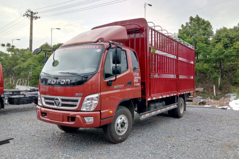 福田 奥铃CTX 156马力 5.75米 国五排半仓栅式载货车(BJ5149CCY-F2)