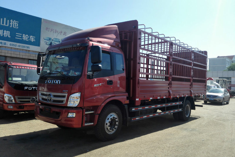 福田 奥铃CTX中卡 156马力 4X2 4.75米 国五排半仓栅式载货车(BJ5059CCY-F1)