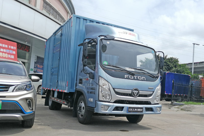 福田 奥铃速运 110马力 4.14米 国五单排厢式轻卡载货车(BJ5048XXY-FC)