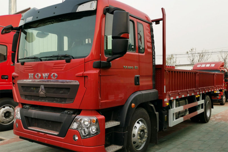 中国重汽 HOWO TX 220马力 4X2 6.8米 国六 栏板载货车(ZZ1187K501GF1)