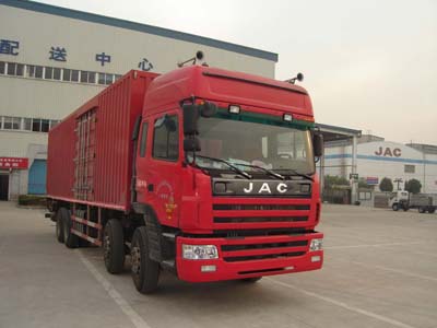 江淮 格尔发L系重卡 220马力 8×4 厢式载货车(HFC5312XXYK1R1LAT)