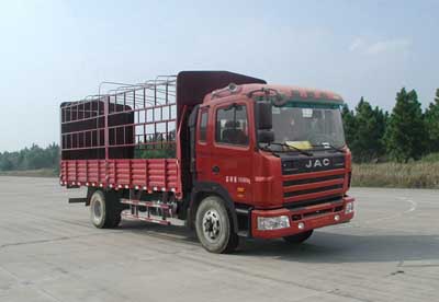 江淮 亮剑者II中卡 140马力 4×2 排半仓栅载货车(HFC5162CCYKR1ZT)