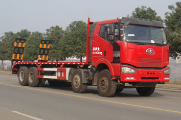 湖北合力 神狐 350马力 8×4 平板运输车(HLQ5310TPBC)