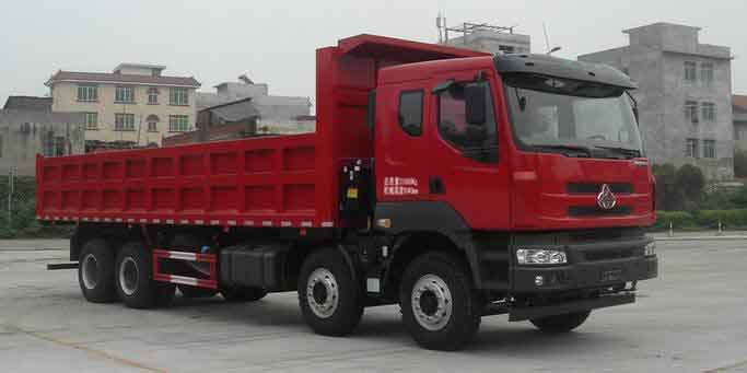 东风柳汽 霸龙重卡 385马力 8×4 自卸车（LZ3310QEKA）