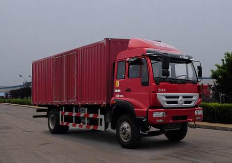 中国重汽 新黄河中卡 140马力 4×2 厢式载货车(ZZ5164XXYF5216C1)