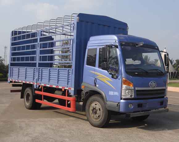 青岛解放 赛龙中卡 160马力 4×2 仓栅载货车(CA5169CCYPK2L2E4A80-1)