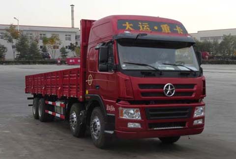 山西大运 大运新N8E 重卡 350马力 8×4 栏板式 排半 载货车(CGC1312D4XD)