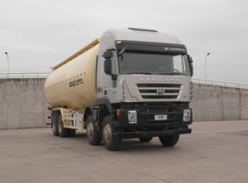 上汽红岩 杰狮 380马力 8×4 粉粒物料运输车(CQ5315GFLHTG466)