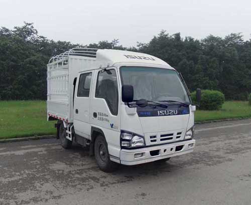 庆铃 五十铃600P 120马力 双排仓栅轻卡(QL5040CCYA1EWJ)