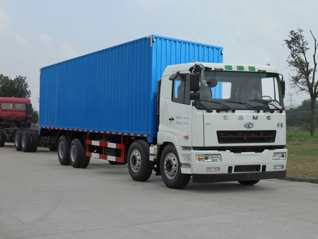 华菱汽车 汉马H6 重卡 310马力 8×4 厢式 排半 载货车(HN5310XXYC27D6M4)
