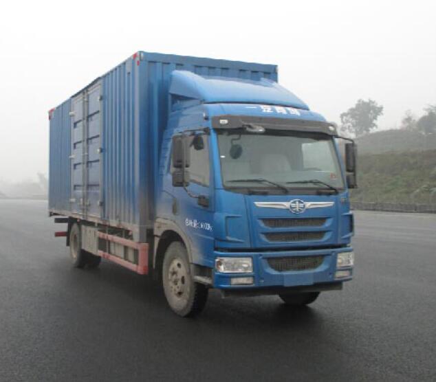 青岛解放 解放陆威 中卡 180马力 4×2 厢式 排半 载货车(CA5160XXYPK2L5E5A80-3)