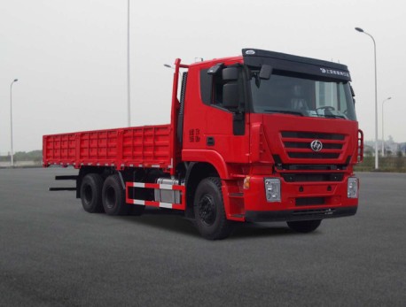 上汽红岩 杰狮M100 重卡 290马力 6×4 栏板式 排半 载货车(CQ1255HMG474)
