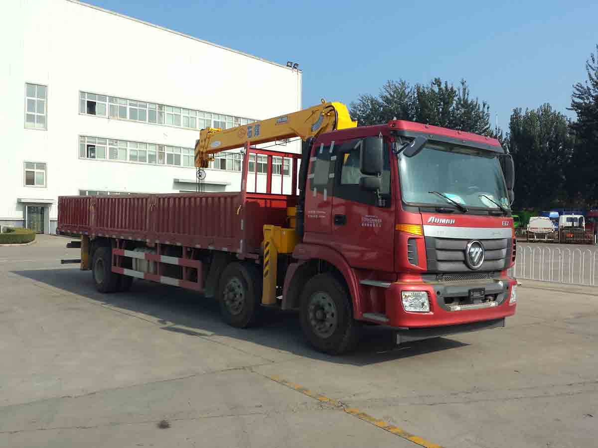 福田汽车 欧曼ETX 220马力 6×2 随车起重运输车(BJ5252JSQ-AB)
