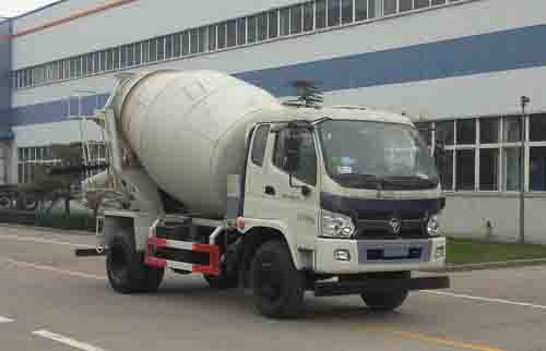 福田汽车 欧曼ETX 140马力4×2 混凝土搅拌运输车(BJ5163GJB-FA)