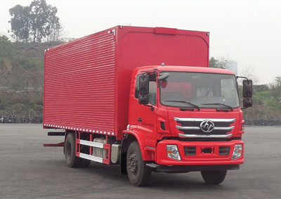 上汽红岩 杰豹 中卡 245马力 4×2 厢式 排半 载货车(CQ5186XYKAMDG501)