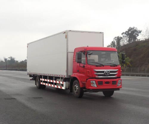 上汽红岩 杰豹 中卡 280马力 4×2 厢式 排半 载货车(CQ5186XXYAMDG701)