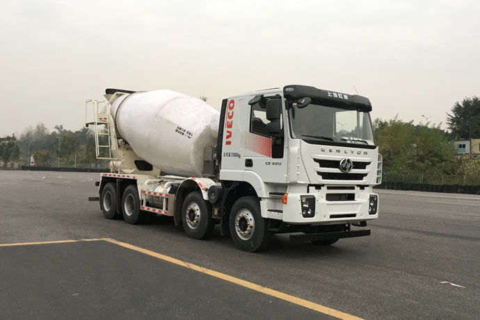 上汽红岩 杰狮 320马力 8×4 混凝土搅拌车(CQ5316GJBHMVG306)