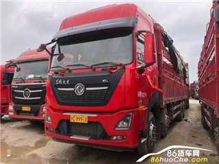 成都二手东风商用车 天龙前四后八苍栏-465雷诺 