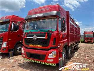 韶关二手东风商用车 天龙前四后四9.6米苍栏-350雷诺 