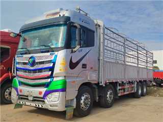 遵义二手福田 欧曼EST 510马力自动挡带液缓前四后八高栏车