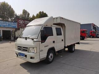 武汉二手福田 祥菱 四门五座双排柴油发动机厢式货车