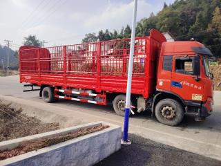 成都二手东风商用车 天锦 9.6米高栏三桥