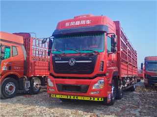 黄石二手东风商用车 天龙 前四后四9.6米高栏