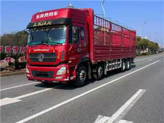 襄阳二手东风商用车 天龙 天龙前四后八高栏车